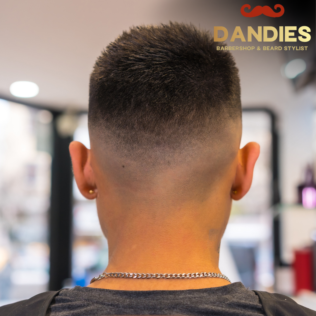 messy fringe haircut From Dandies Barbershop