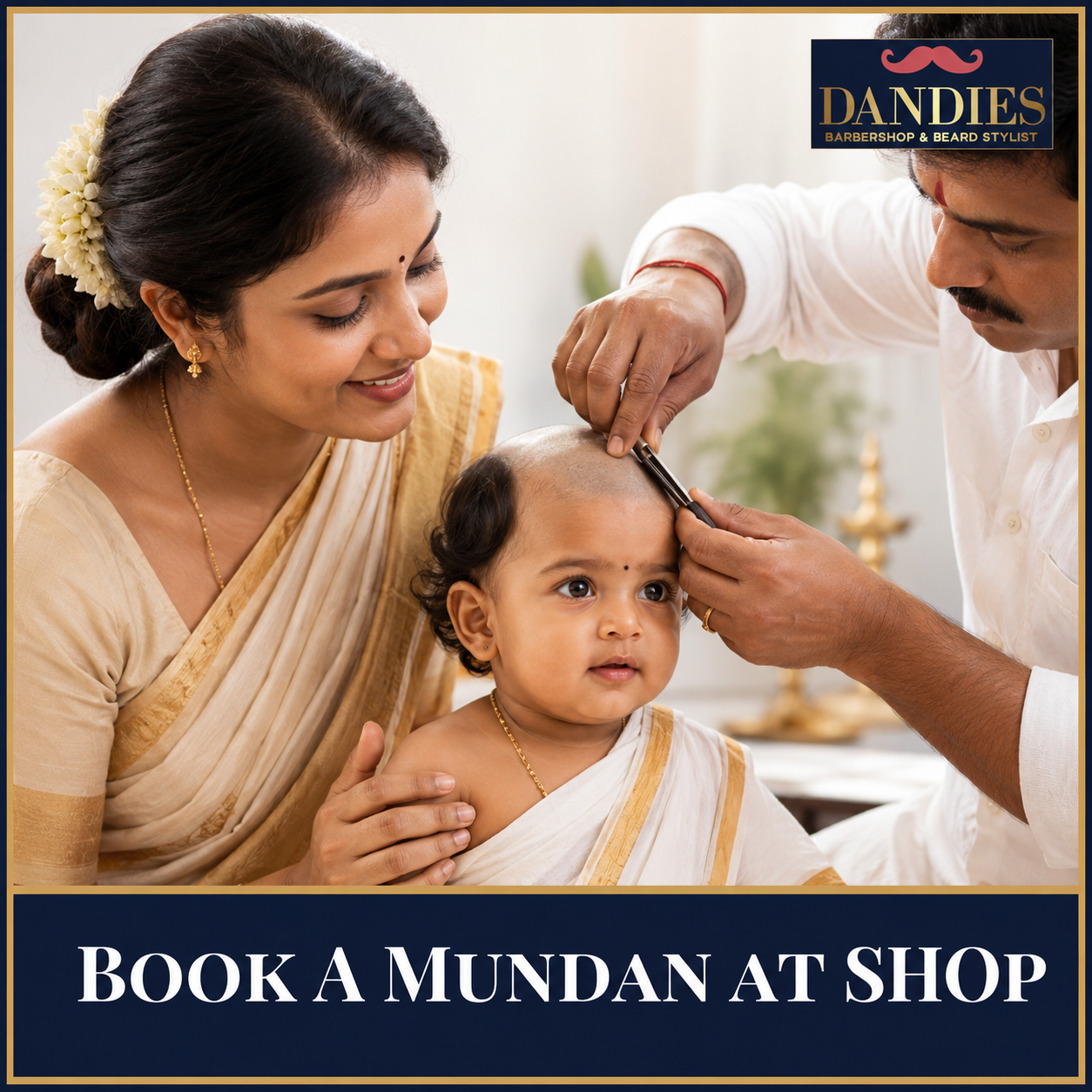Mundan at shop