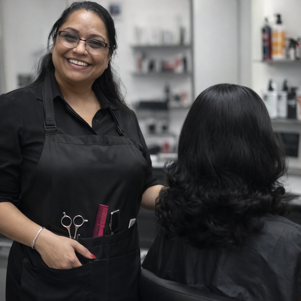 Ruby at Dandies Barber