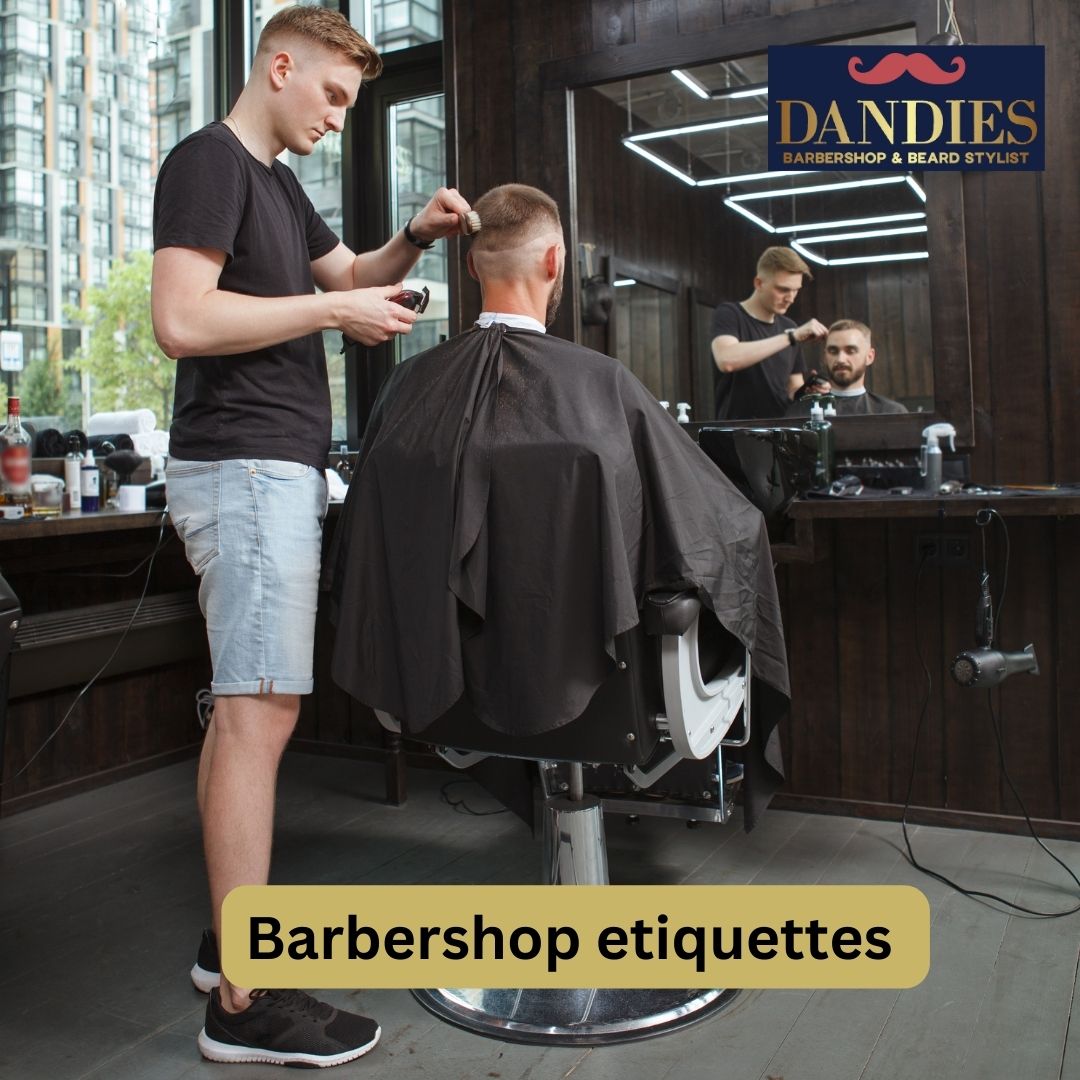 What is barbershop etiquette for customers?