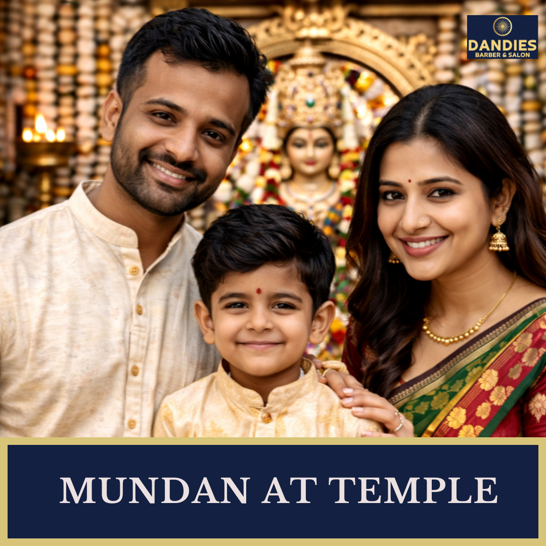 Mundan at temple