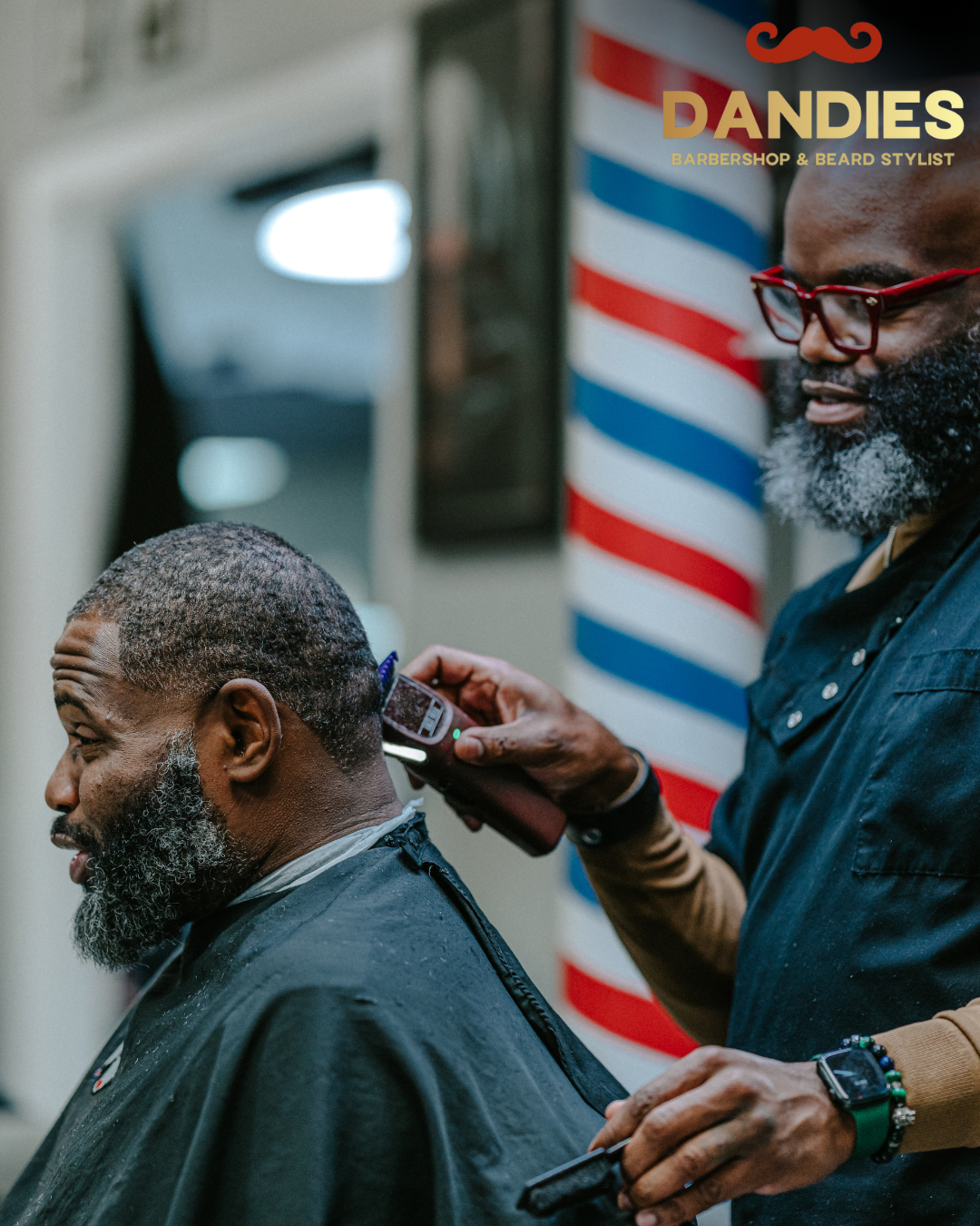 Fresh skin fade with edge-up for Black hair