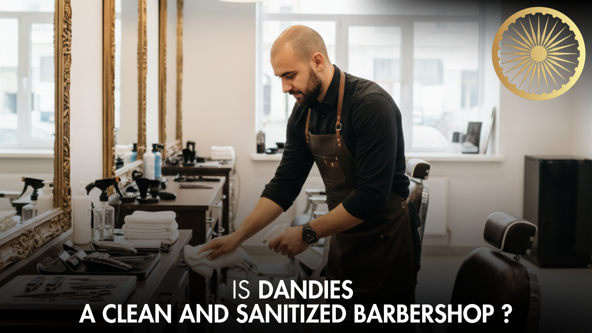 Is Dandies  a clean and sanitized barbershop ?