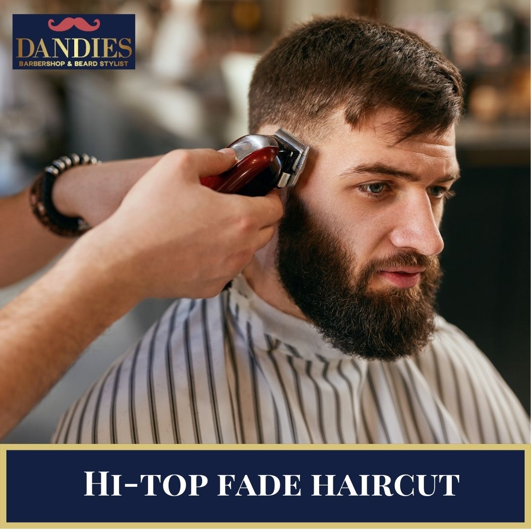 Hi-top fade haircut