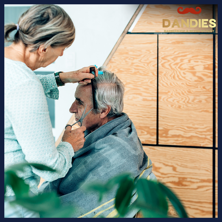 Haircut at Nursing Center in Santa Clara,CA