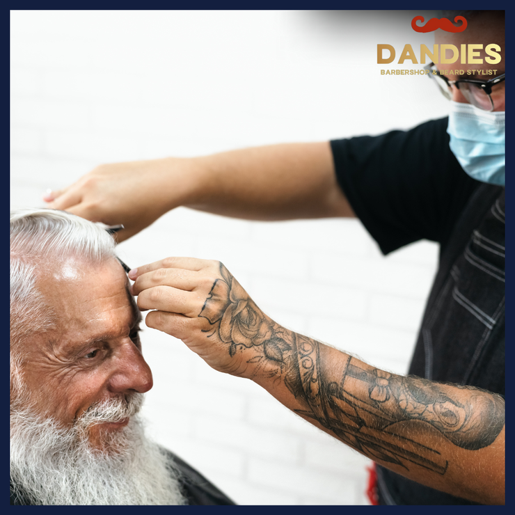 Haircut at Nursing Center in Belmont